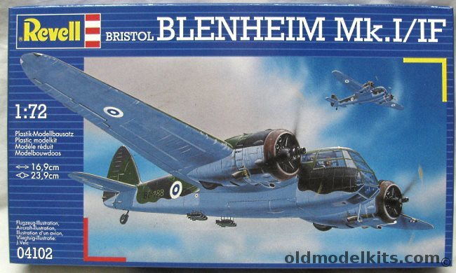 Revell 1/72 Bristol Blenheim Mk.1/IF - RAF or Finnish Air Force, 04102 plastic model kit
